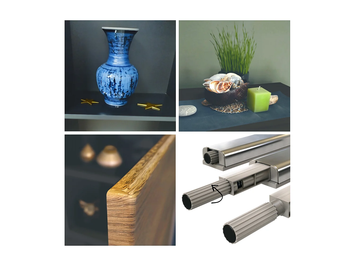 KOMMODE Rova Beton Oxid Optik