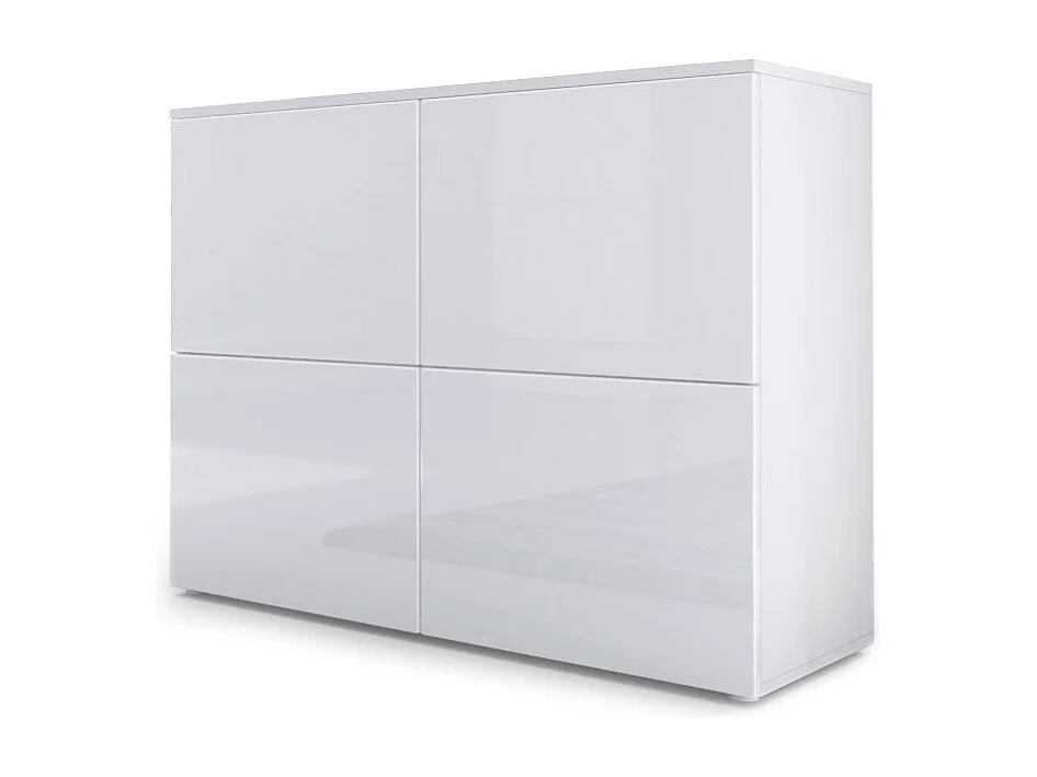 KOMMODE Rova Weiß Hochglanz / Weiß Hochglanz
