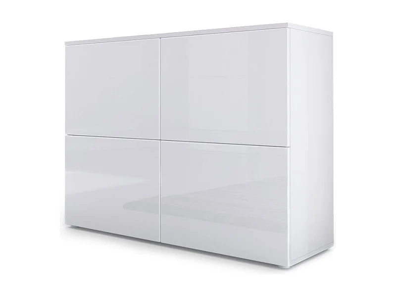 KOMMODE Rova Weiß Hochglanz / Weiß Hochglanz
