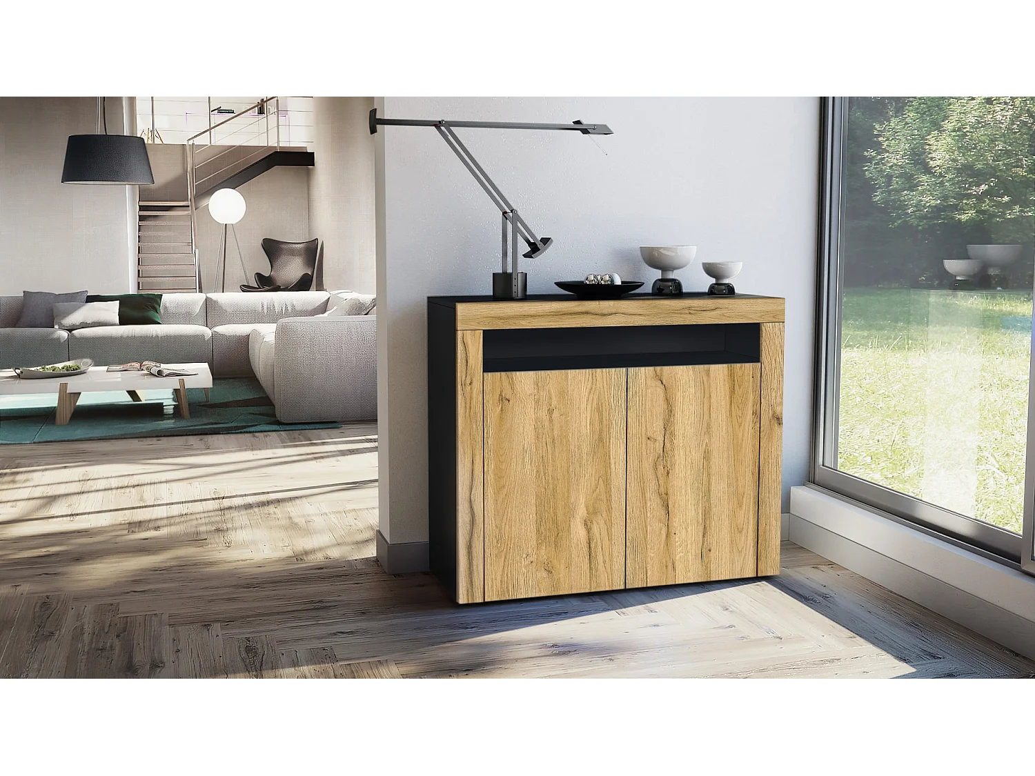 KOMMODE Valencia Eiche Natur / Eiche Natur