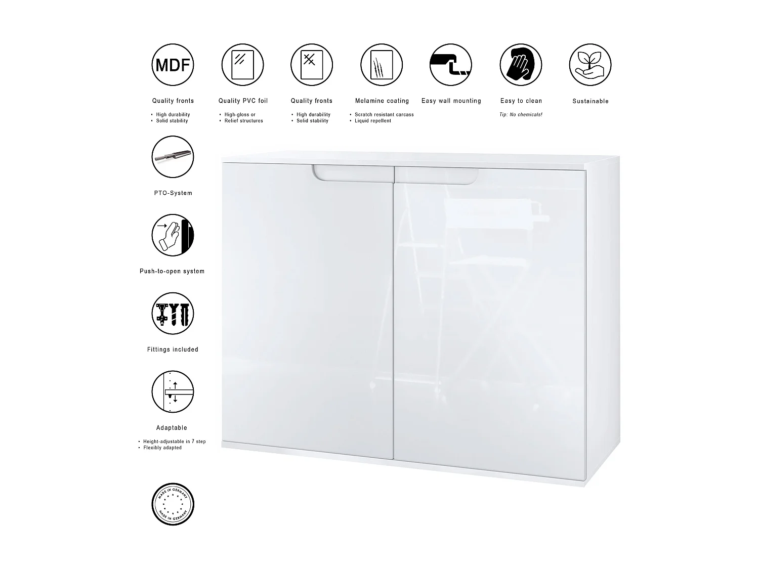 KOMMODE Sylt Beton Oxid Optik