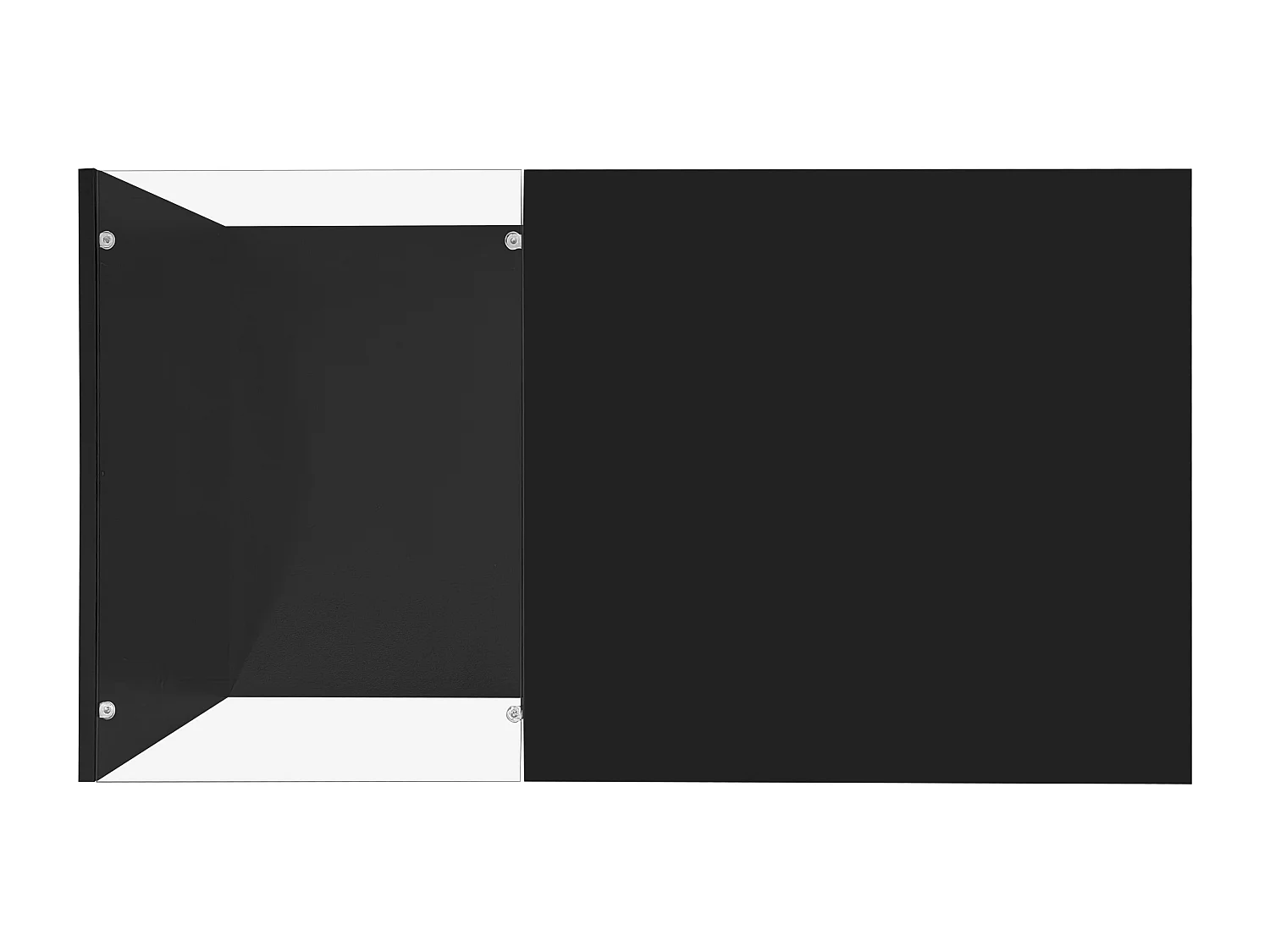 Zwarte salontafel 90 cm - Salontafel met LED-verlichting en opbergvakken - Open opbergruimte - voor woonkamer