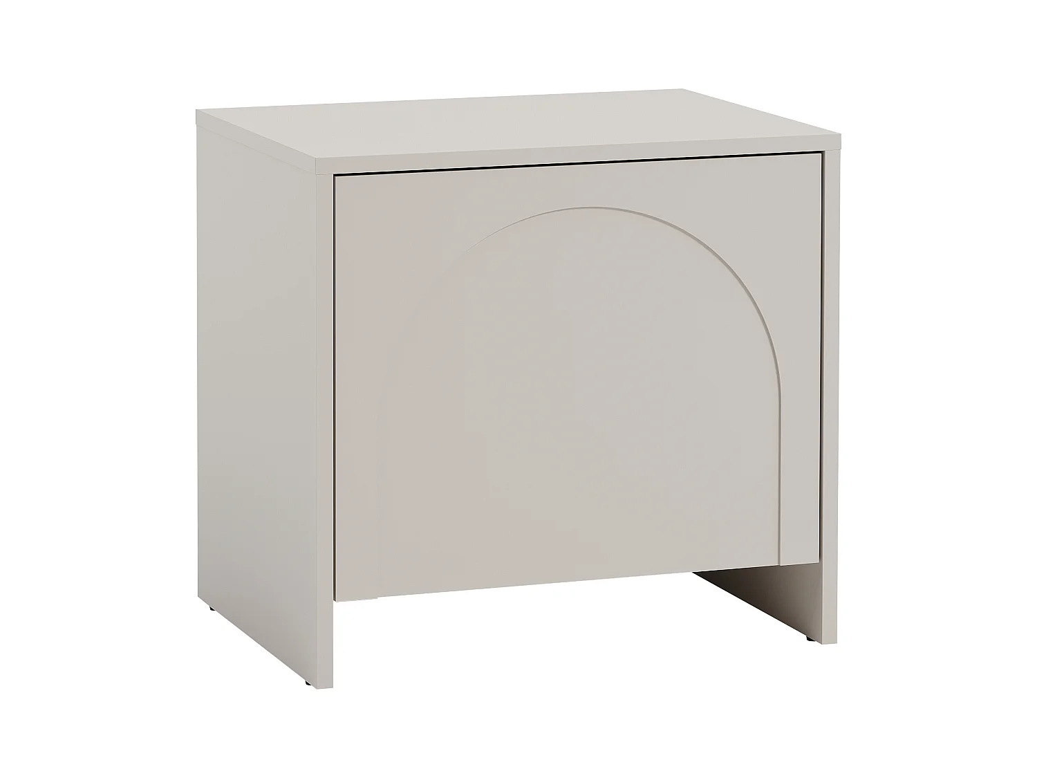 Sett med 2 nattbord med 1 dør - Beige - NALYRA fra Maison Céphy