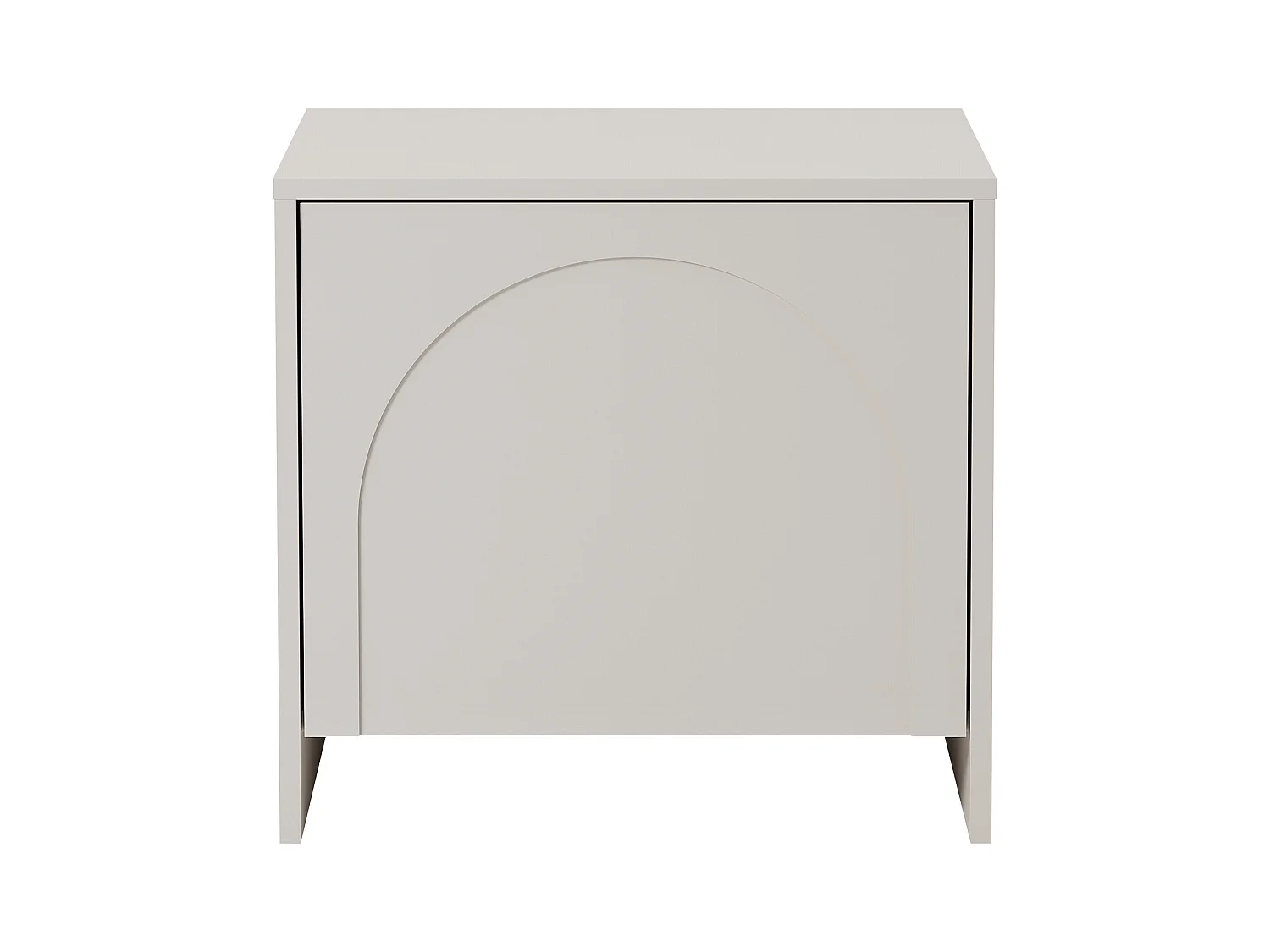 Sett med 2 nattbord med 1 dør - Beige - NALYRA fra Maison Céphy