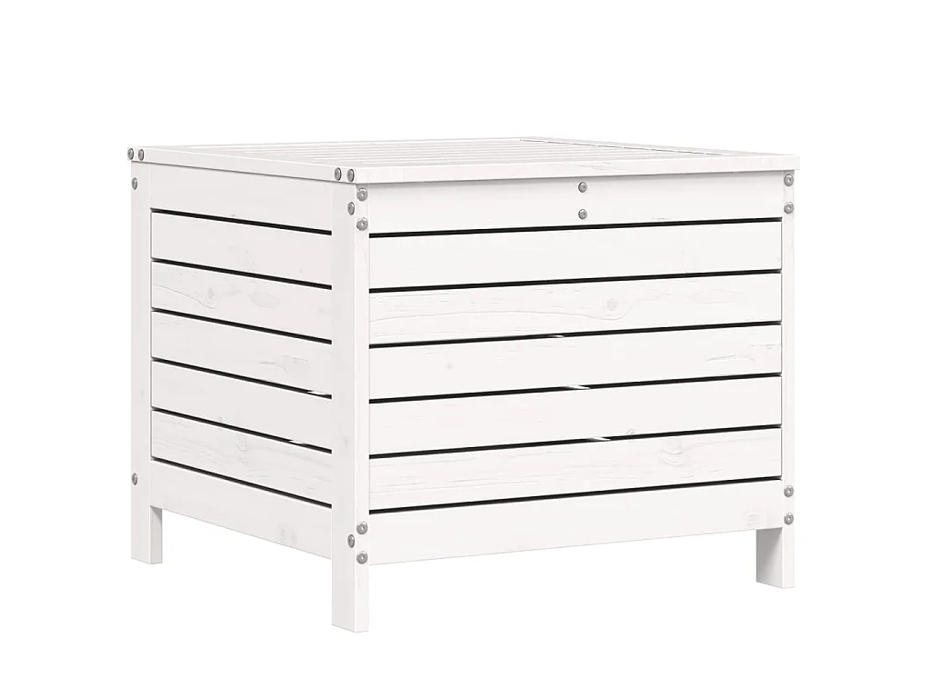 5-delige Loungeset massief grenenhout wit