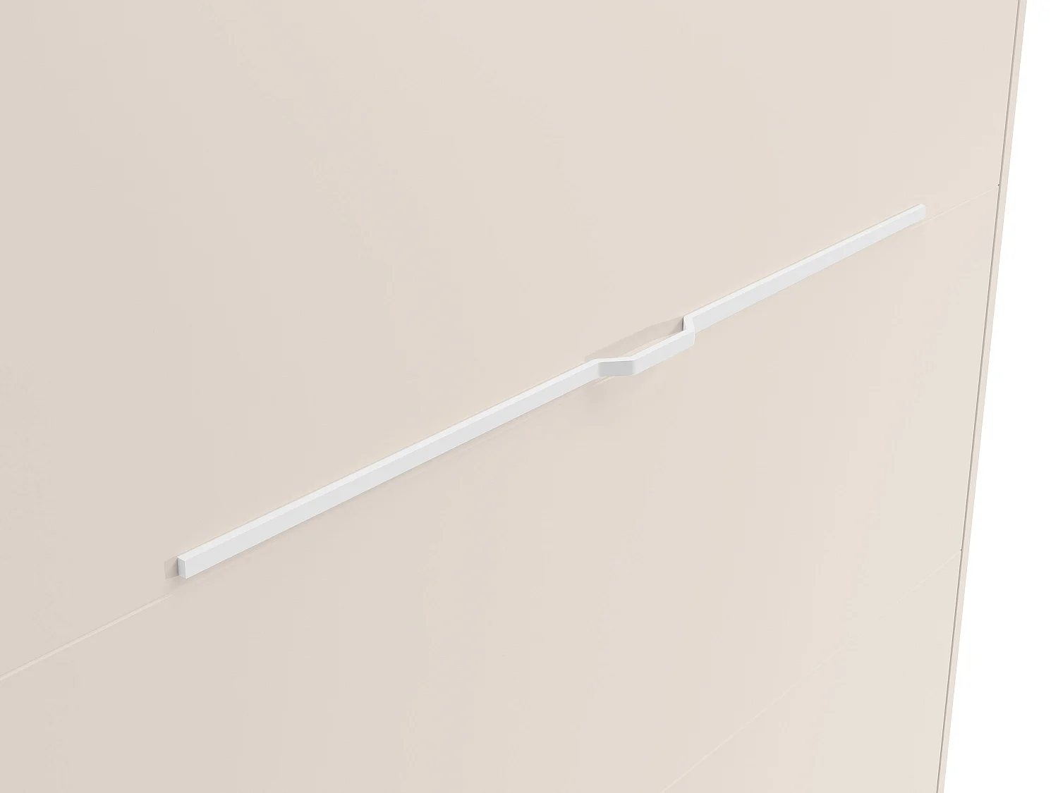 Lit escamotable 160 x 200 cm - Ouverture verticale manuelle - Avec LEDs - Beige - RAPILI