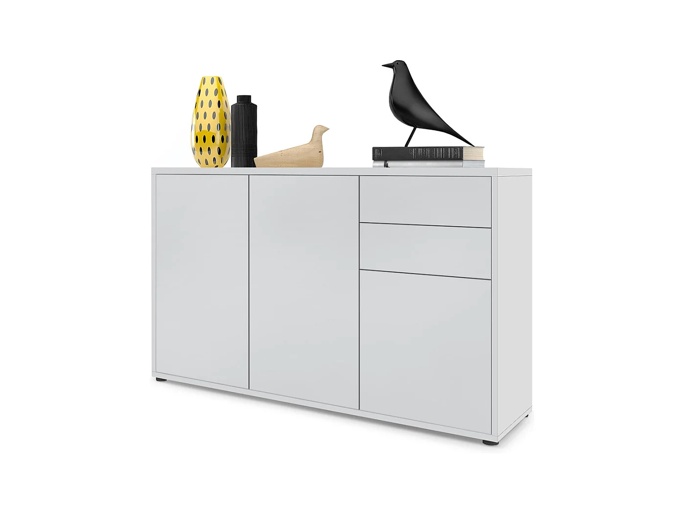 KOMMODE Ben Front in Weiß matt