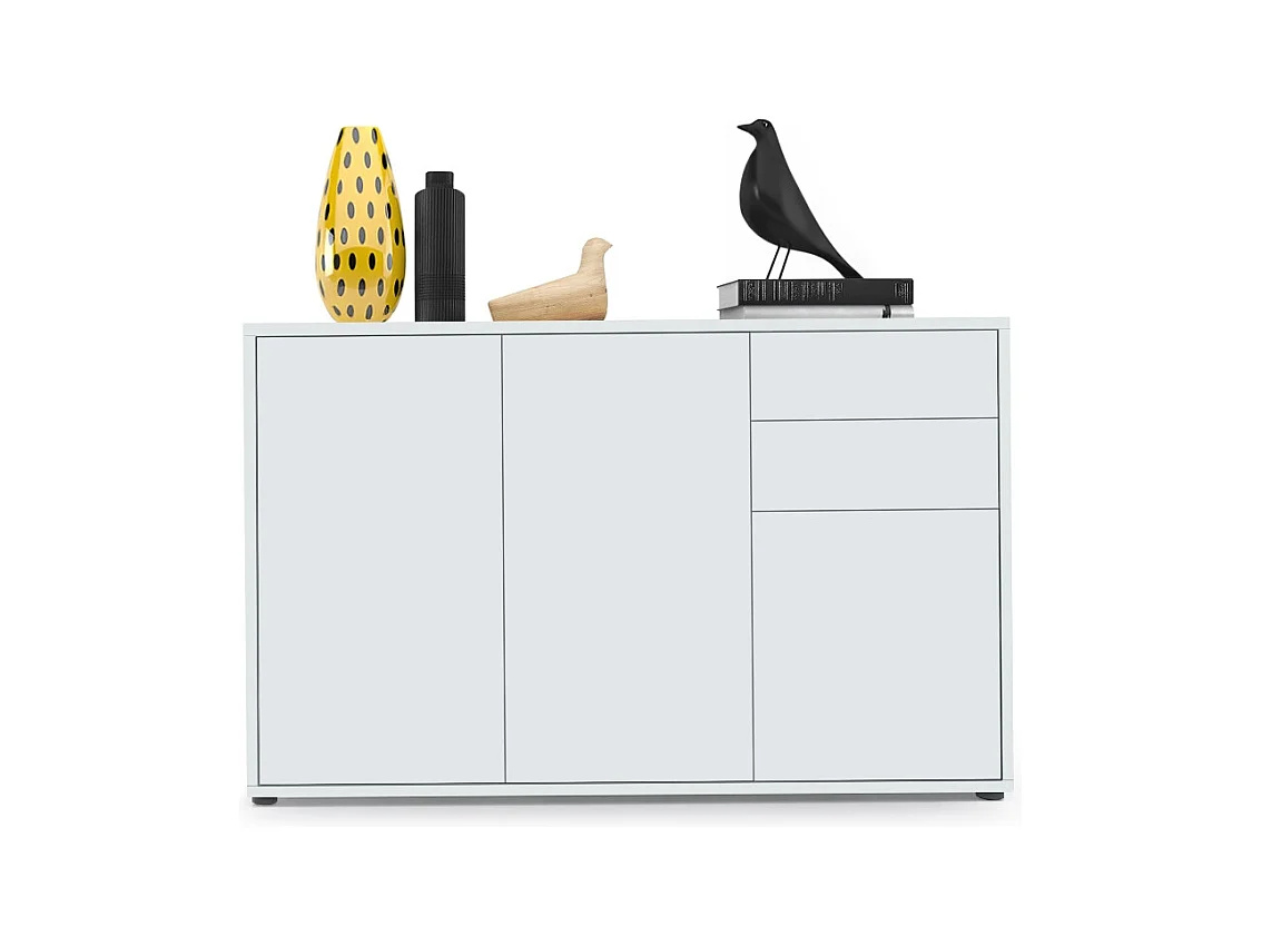 KOMMODE Ben Front in Weiß matt