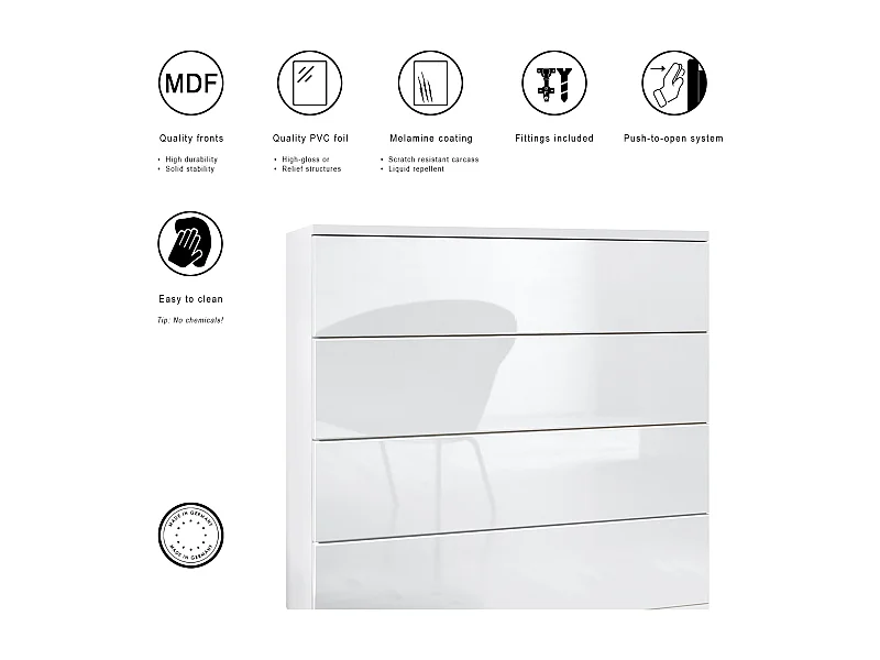 KOMMODE Pavos Anthrazit matt