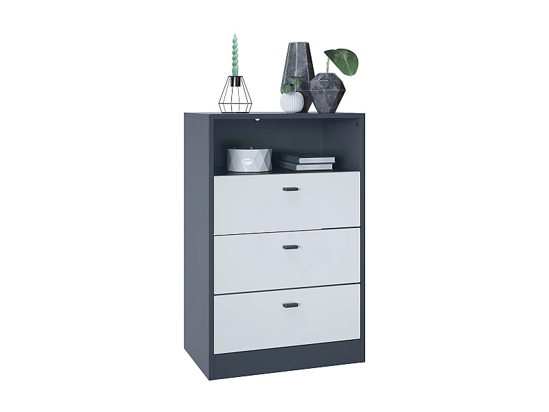 KOMMODE Pino Fronten in Weiß matt