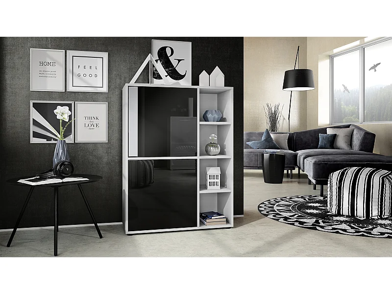 HIGHBOARD Cuba Türen in Schwarz Hochglanz