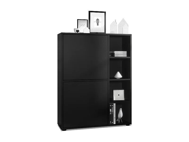 HIGHBOARD Cuba Türen in Schwarz matt