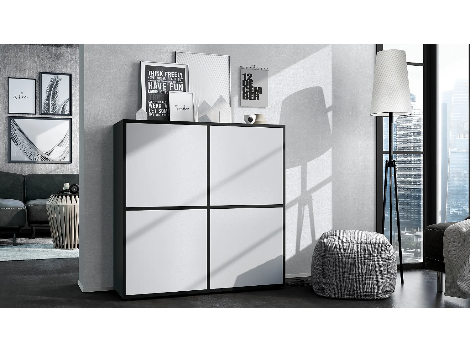 HIGHBOARD Cuba Türen in Weiß matt