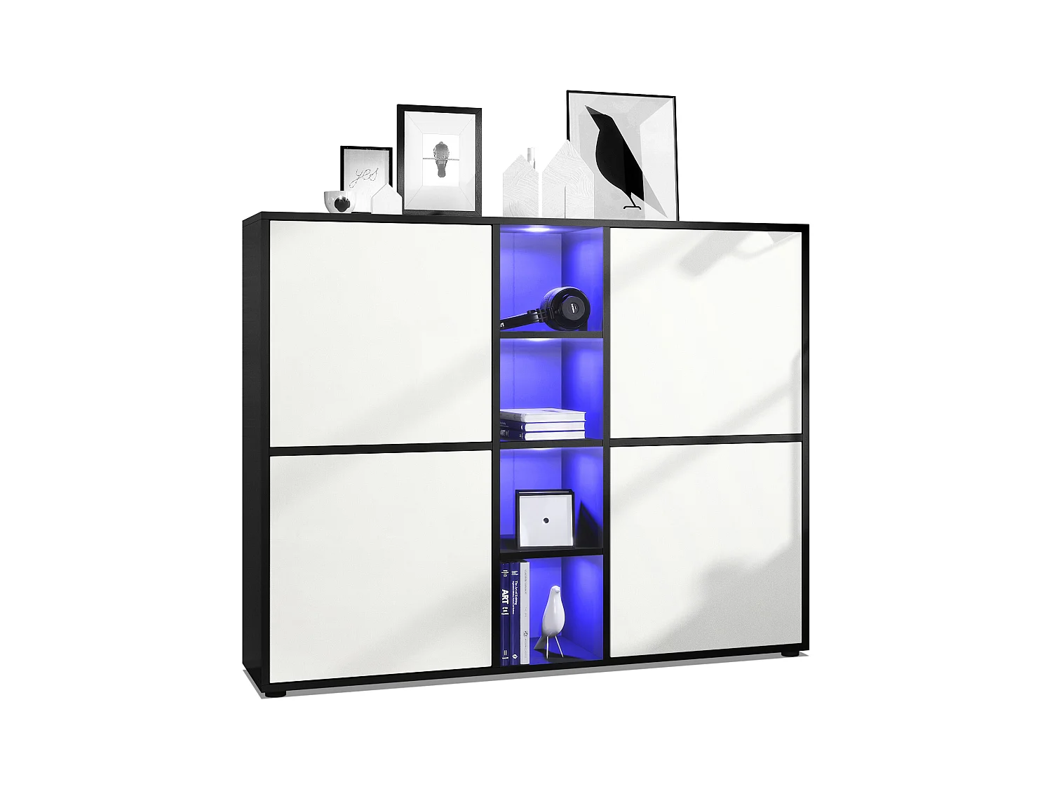 HIGHBOARD Cuba Türen in Weiß matt