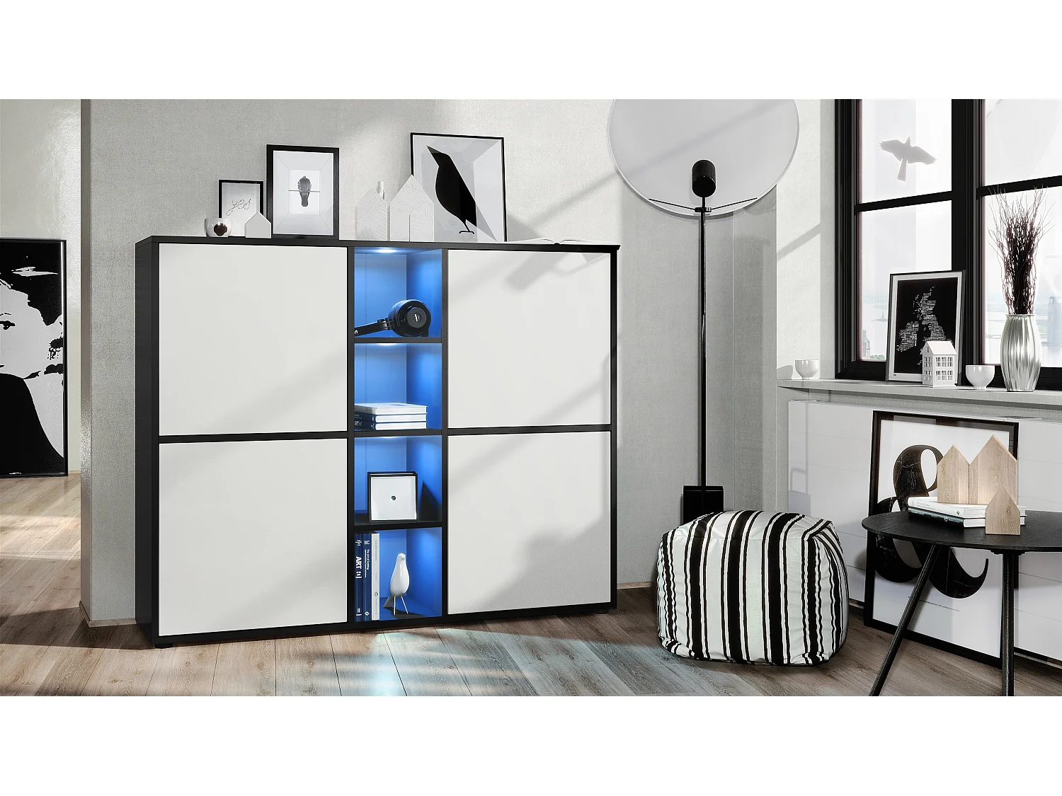 HIGHBOARD Cuba Türen in Weiß matt