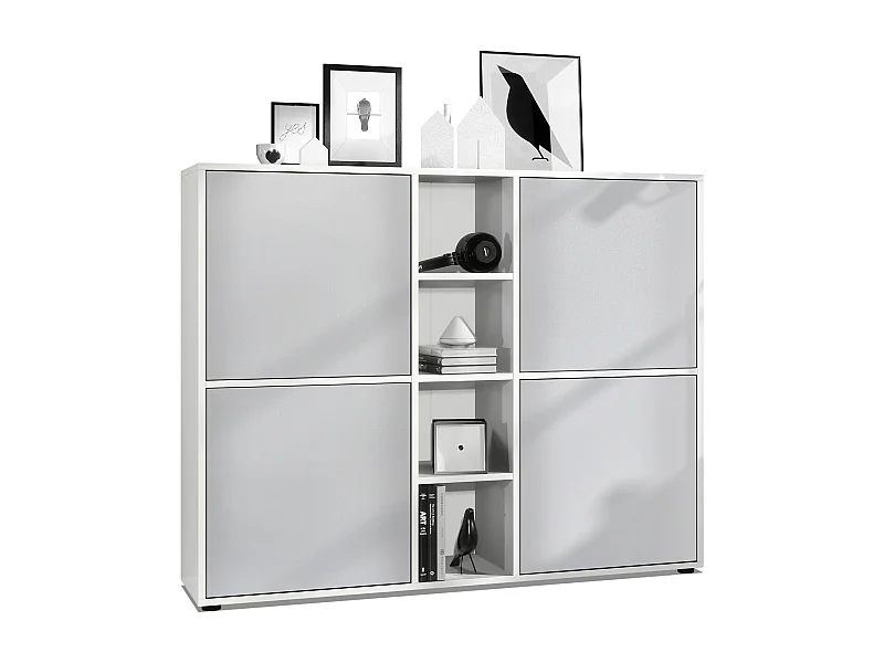 HIGHBOARD Cuba Türen in Hellgrau seidenmatt