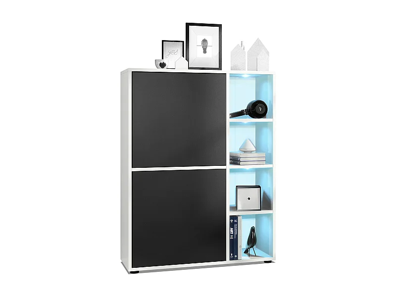 HIGHBOARD Cuba Türen in Schwarz matt