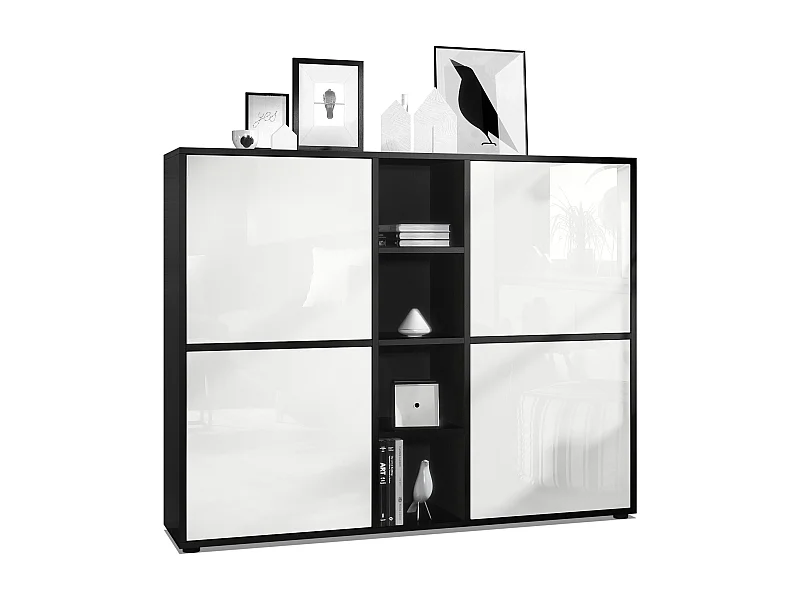 HIGHBOARD Cuba Türen in Weiß Hochglanz