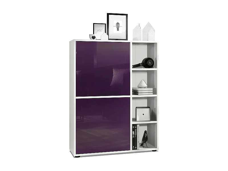 HIGHBOARD Cuba Türen in Brombeer Hochglanz