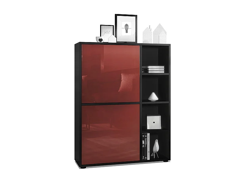 HIGHBOARD Cuba Türen in Bordeaux Hochglanz