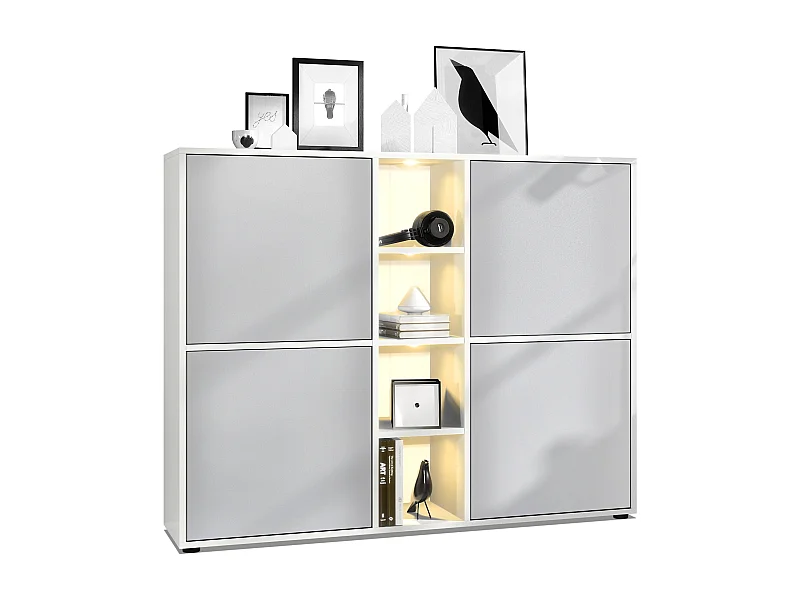 HIGHBOARD Cuba Türen in Hellgrau seidenmatt