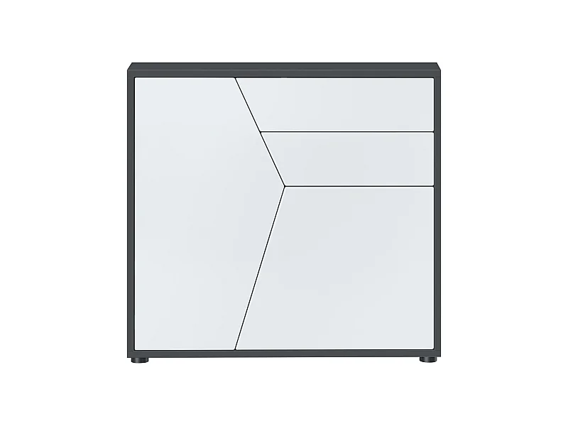 KOMMODE Benny Fronten in Weiß matt