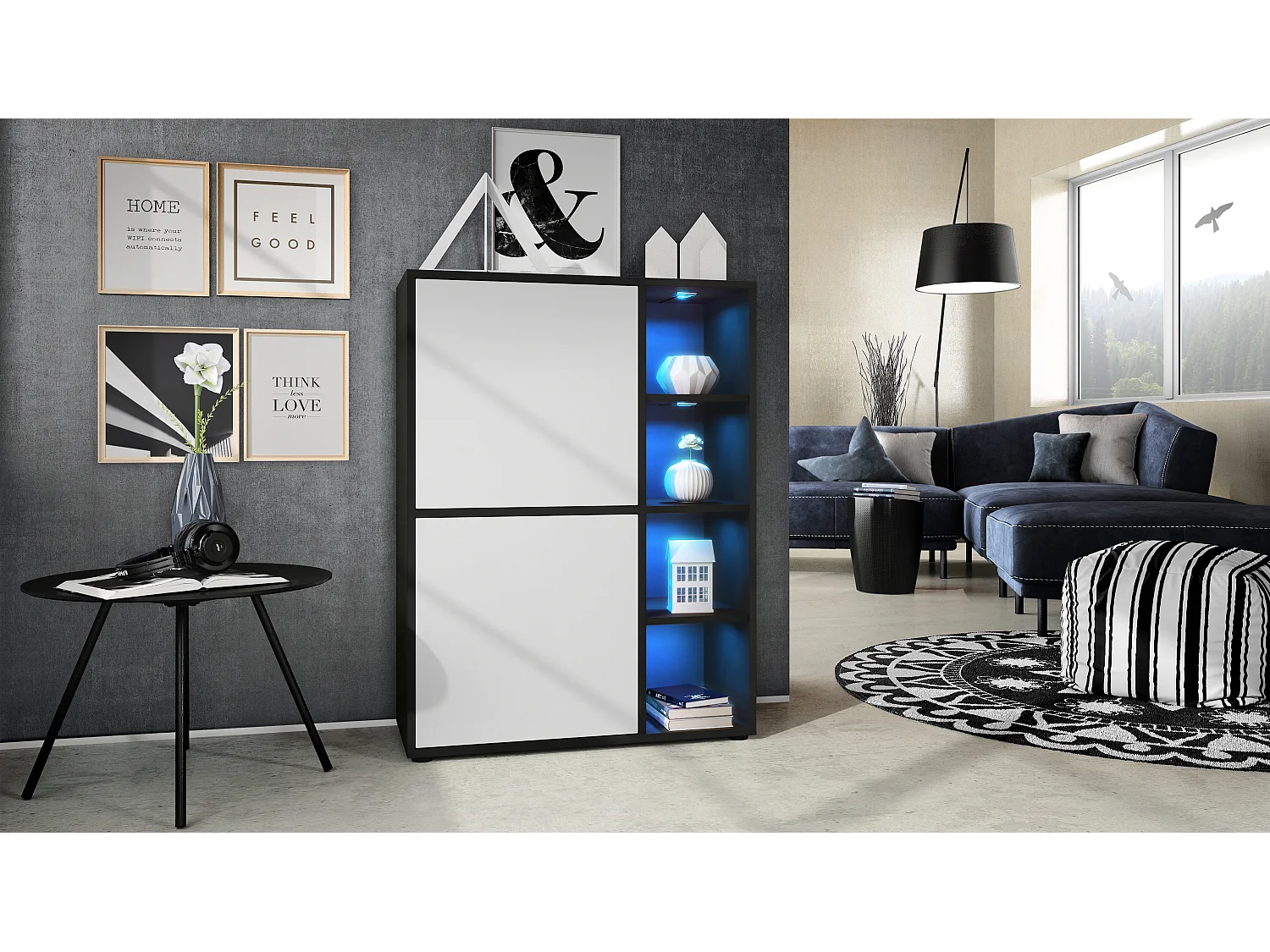 HIGHBOARD Cuba Türen in Weiß matt