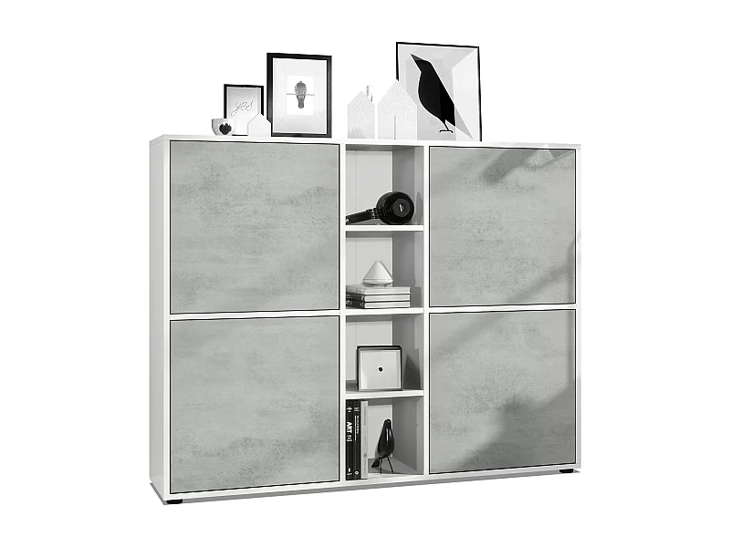 HIGHBOARD Cuba Türen in Beton Oxid Optik