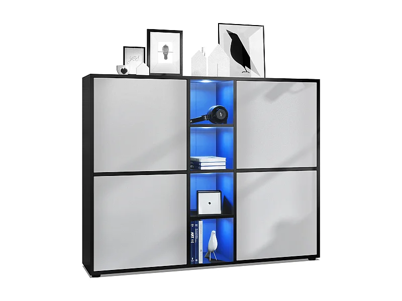 HIGHBOARD Cuba Türen in Hellgrau seidenmatt