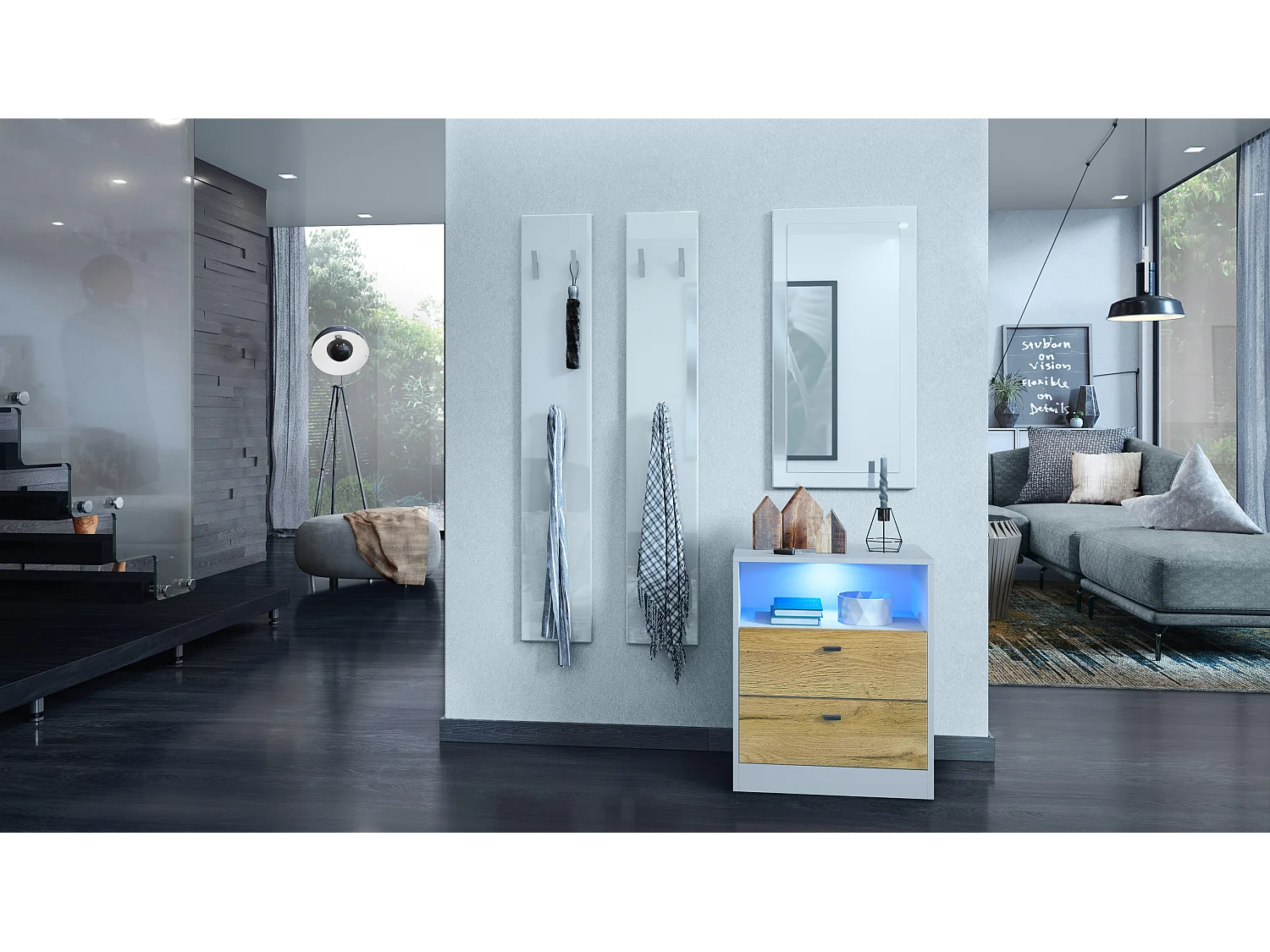 KOMMODE Pino Fronten in Eiche Natur