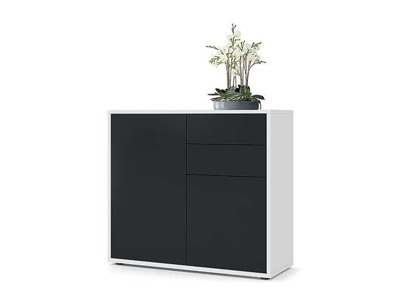 KOMMODE Ben Front in Schwarz matt