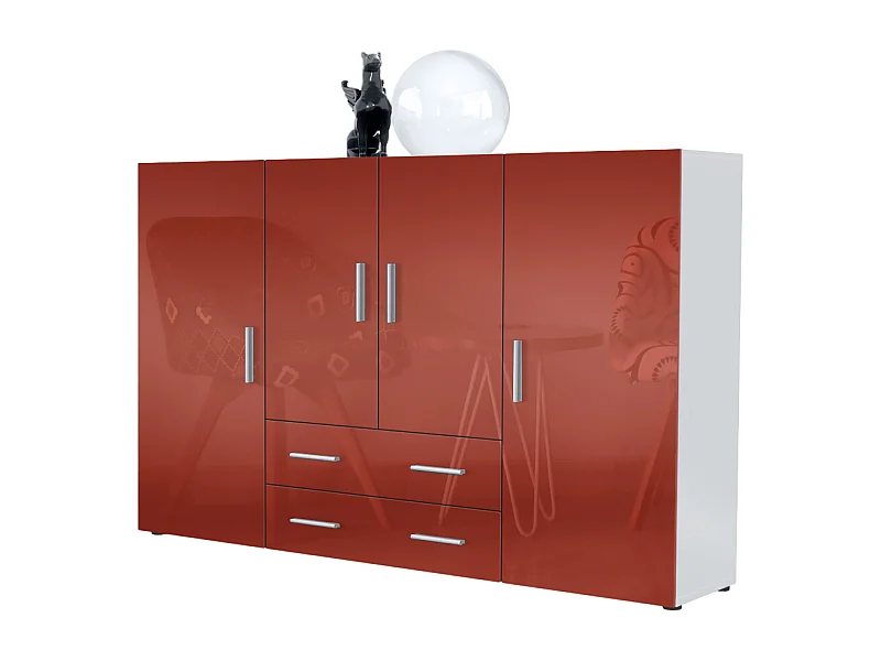 HIGHBOARD Nora Front in Bordeaux Hochglanz