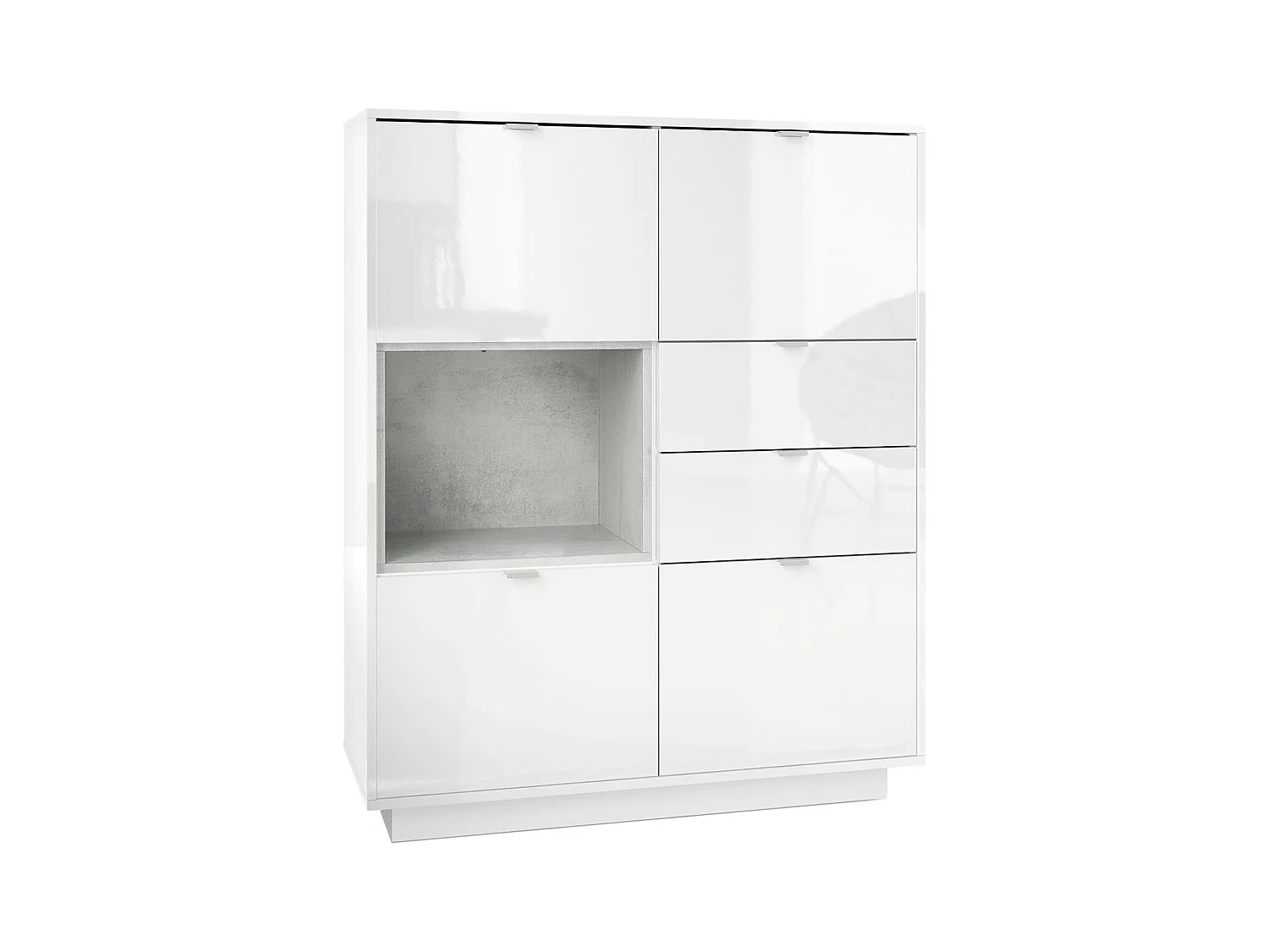 HIGHBOARD Metro Einsatz in Beton Oxid Optik