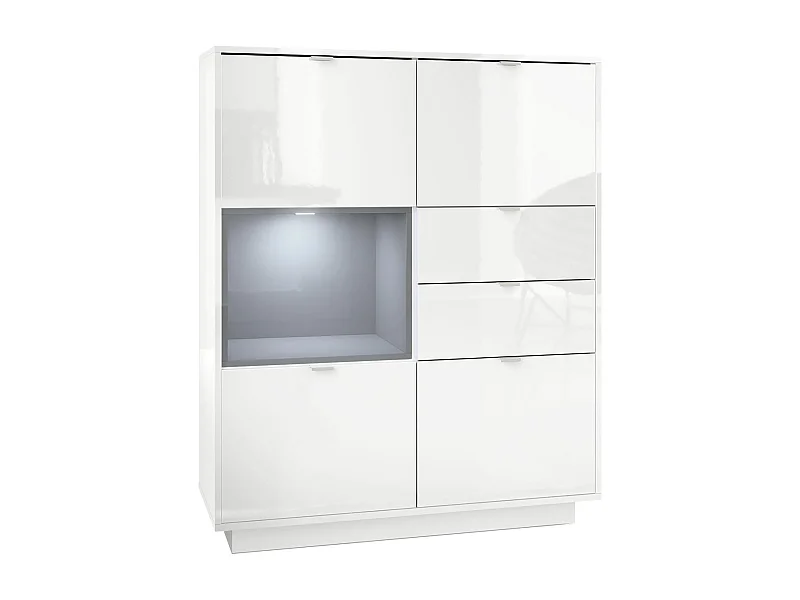 HIGHBOARD Metro Einsatz in Grau Hochglanz