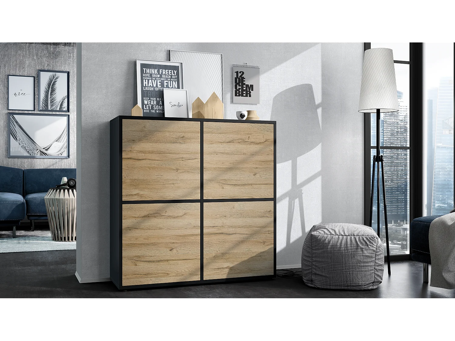 HIGHBOARD Cuba Türen in Eiche Natur