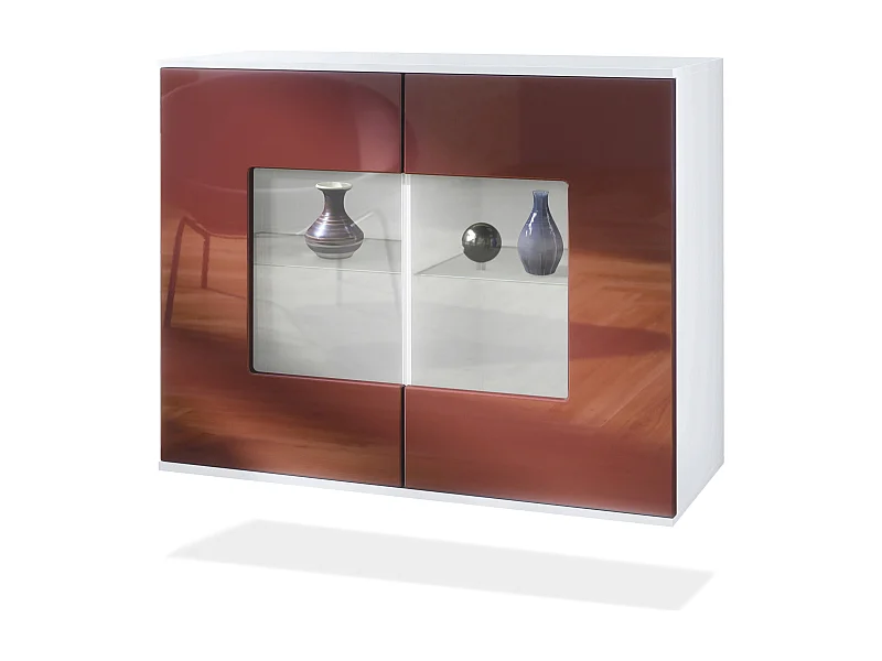 KOMMODE Grömitz Bordeaux Hochglanz