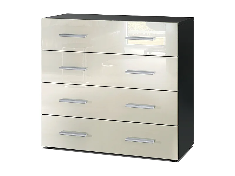 KOMMODE Pavos Creme Hochglanz