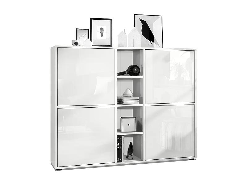 HIGHBOARD Cuba Türen in Weiß Hochglanz