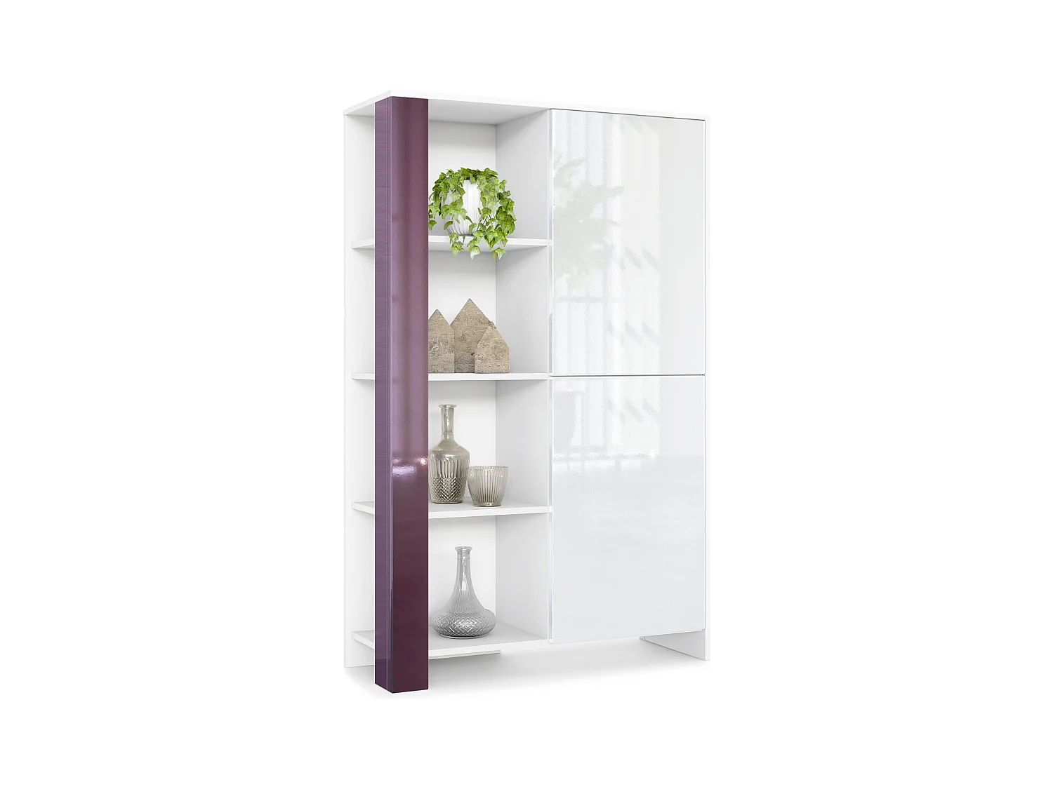 HIGHBOARD Canto Brombeer Hochglanz