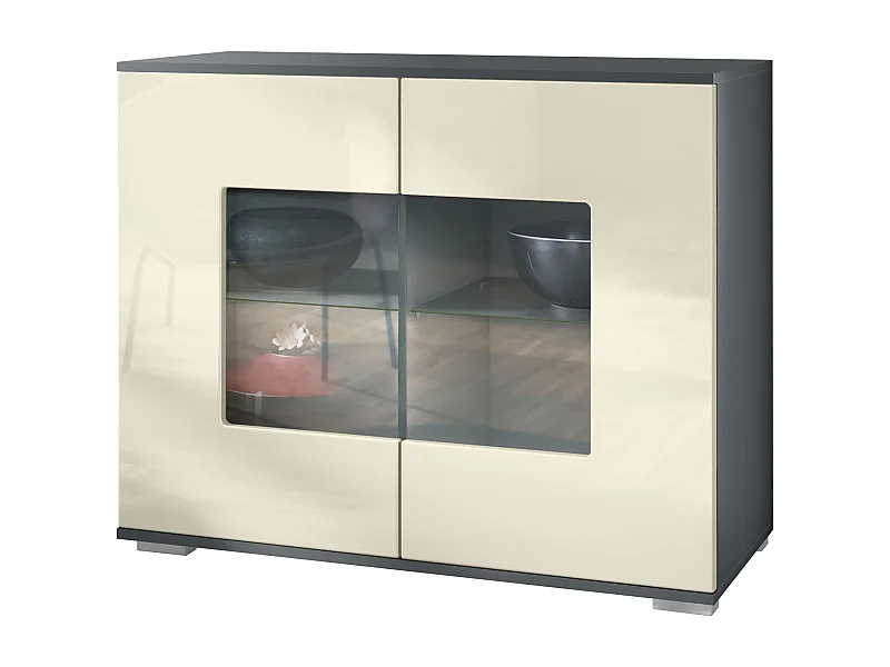 KOMMODE Grömitz Creme Hochglanz