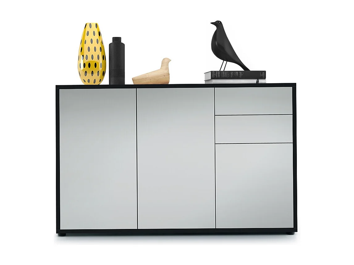 KOMMODE Ben Front in Hellgrau Seidenmatt