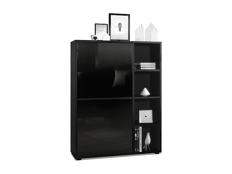 HIGHBOARD Cuba Türen in Schwarz Hochglanz