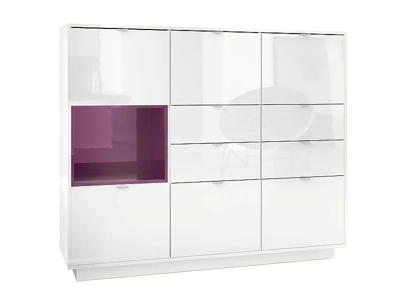 HIGHBOARD Metro Einsatz in Brombeer Hochglanz