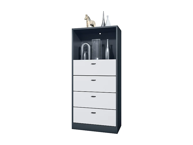 KOMMODE Pino Fronten in Weiß matt