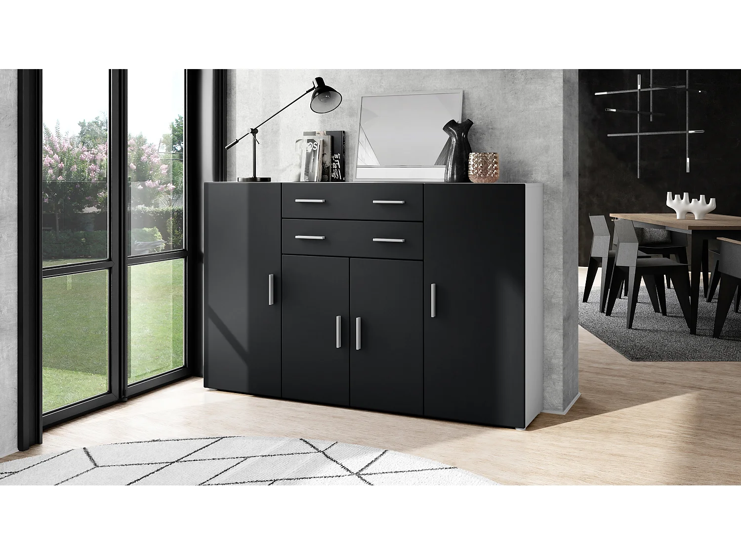 HIGHBOARD Aron Fronten in Schwarz matt