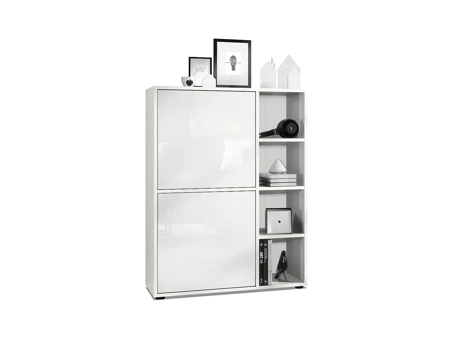 HIGHBOARD Cuba Türen in Weiß Hochglanz