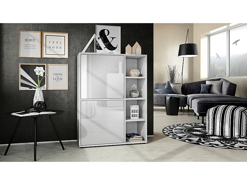 HIGHBOARD Cuba Türen in Weiß Hochglanz