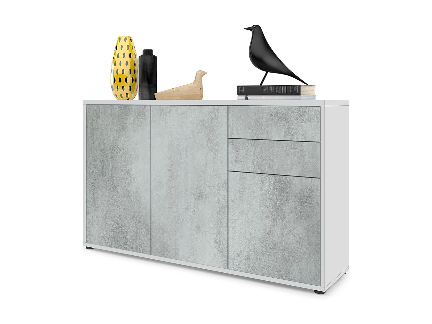 KOMMODE Ben Front in Beton Oxid Optik