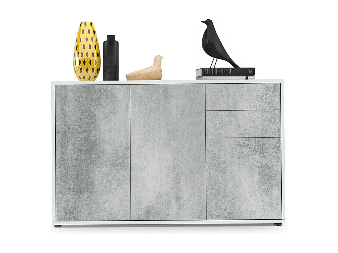 KOMMODE Ben Front in Beton Oxid Optik