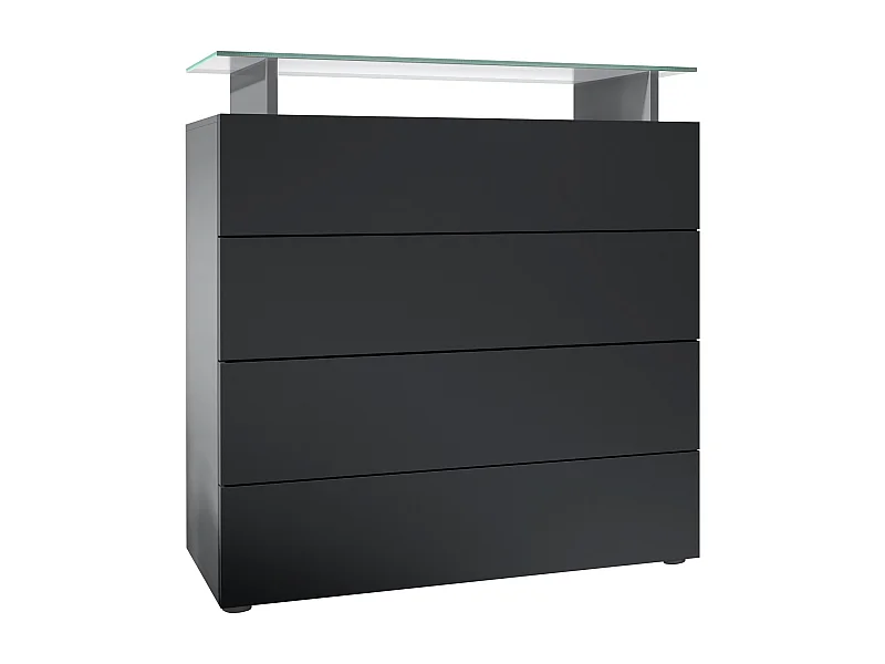 KOMMODE Pavos Schwarz matt